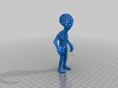 Voronoi Alien 3D Printer Model