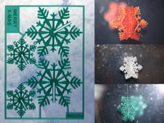 X-MAS Snowflake Card 3D Printer Model