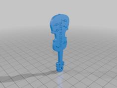 Music Keychain 3D Printer Model