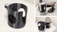 Wheelchair Cup Holder 3D Printer Model