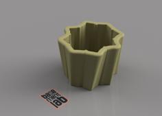 Plant Pot And Planter Vase Mode Streak Design Type K3 * Italian Design* 3D Printer Model