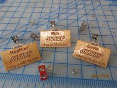 Laser Cut Name Badge. Easy To Make, Inexpensive, Laser Engraved And Cut Wood Badge.