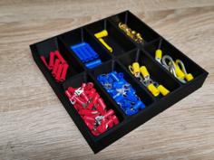 150*150mm Assortment Box With 8 Compartments 3D Printer Model