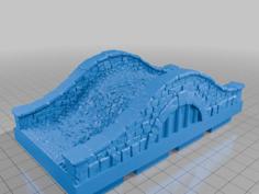 Basic Graveyard Bridge (Dungeon Blocks Compatible) 3D Printer Model