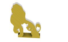 Lion King Desktop Stand 3D Printer Model