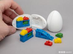 Surprise Egg #7 – Tiny Car Carrier 3D Printer Model