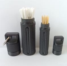 Travel Case For Toothpick And Cotton Buds 3D Printer Model