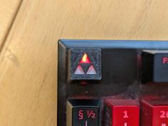 Zelda Triforce Keycap 3D Printer Model