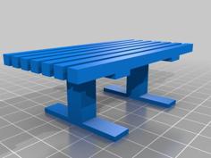 Finger Board Bench Table 3D Printer Model