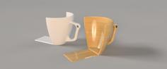 Coffe Cup Bookends 3D Printer Model