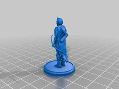 Elven Male DnD Miniature 3D Printer Model