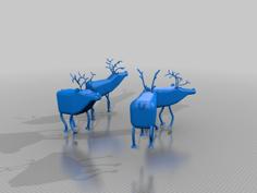 Rudolph The Red Nosed Reindeer And Friends 3D Printer Model