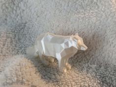 Low Poly Arctic Fox 3D Printer Model