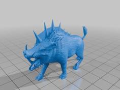 Wild Klingon Targ- Star Trek 3D Printer Model