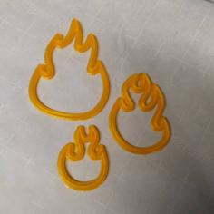 Flame Cookie Cutters 3D Printer Model