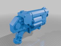 Warhammer 40K Imperial Fists Revolver Bolter 3D Printer Model