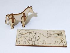 Laser Cut Mini Horse