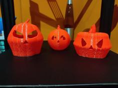 Halloween Pumpkins! Set X 3 3D Printer Model