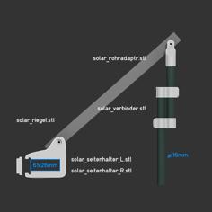 Solarpanelhalter 3D Printer Model