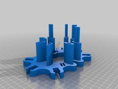 Triple Harmonca Holder 3D Printer Model