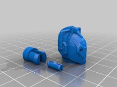 Cyberman Head For Tardis Transformer V2 3D Printer Model