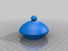 Sugar Bowl Lid 3D Printer Model