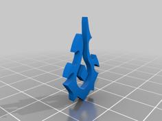 Horde Symbol, Restoration Druid Symbol Keychain 3D Printer Model