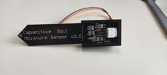 HW 390 Capacitive Soil Moisture Sensor V2.0 Enclosure With Side Outlet 3D Printer Model