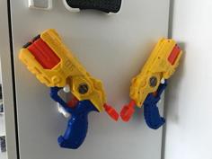 Nerf Gun Wall Mount 3D Printer Model