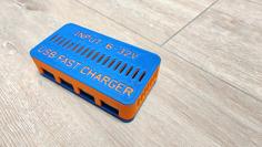 DC USB Fast Charger Case 3D Printer Model