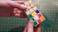 Rubik Cube 3×3. Laser Cut.