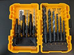 Dewalt Case Bit Holder With Hex Key Storage 3D Printer Model