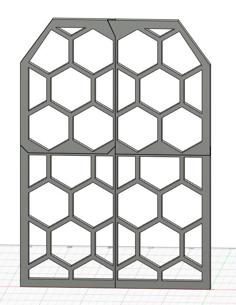 Hex / Honeycomb Tactical Plate 3D Printer Model