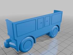 Brio Compatible – All-in-one/two Print In Place Closed Freight Wagon 3D Printer Model