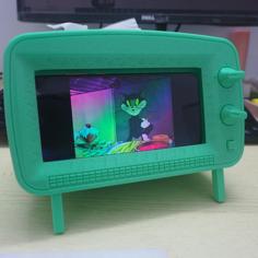 Mini TV Phone Holder Tissue Holder 3D Printer Model