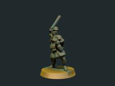 Thug / Bandit 28mm (No Supports) 3D Printer Model