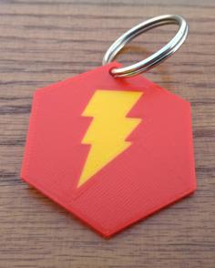 SHAZAM Keychain 3D Printer Model