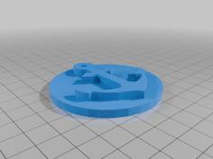 Hololive Minato Aqua Crew Logo Coin 3D Printer Model