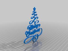 Christmas Tree Extrusion For Doors 3D Printer Model