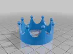 Crown Fit For A King / Stringing Test 3D Printer Model