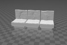 Basic Dwarven Mines More Stone Walls (Dungeon Blocks Compatible) 3D Printer Model