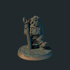 Halfling Wanderer 28mm (Supportless, FDM Friendly) 3D Printer Model