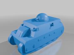 Fiat 2000 Heavy Tank 3D Printer Model