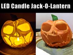 Melting LED Jack-O-Lantern 3D Printer Model