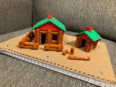 Tiny Log House Lincoln Logs 3D Printer Model