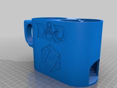 DICE TOWER CAN HOLDER MK1 DND Remix Dice Jail 3D Printer Model