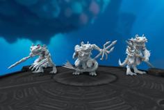 Heroscape: Sahuagin Warriors 3D Printer Model