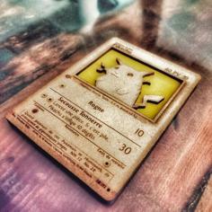 Carte Pokemon Pikachu En Bois (Laser Cut)