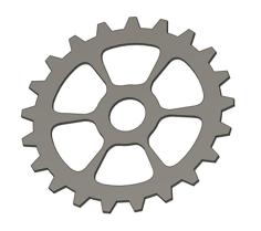 Simple Steampunk Gears 3D Printer Model