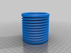 Pencil Holder Threaded 3D Printer Model